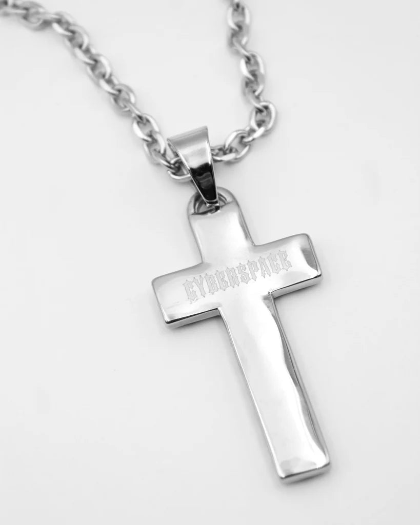 STUD CROSS NECKLACE