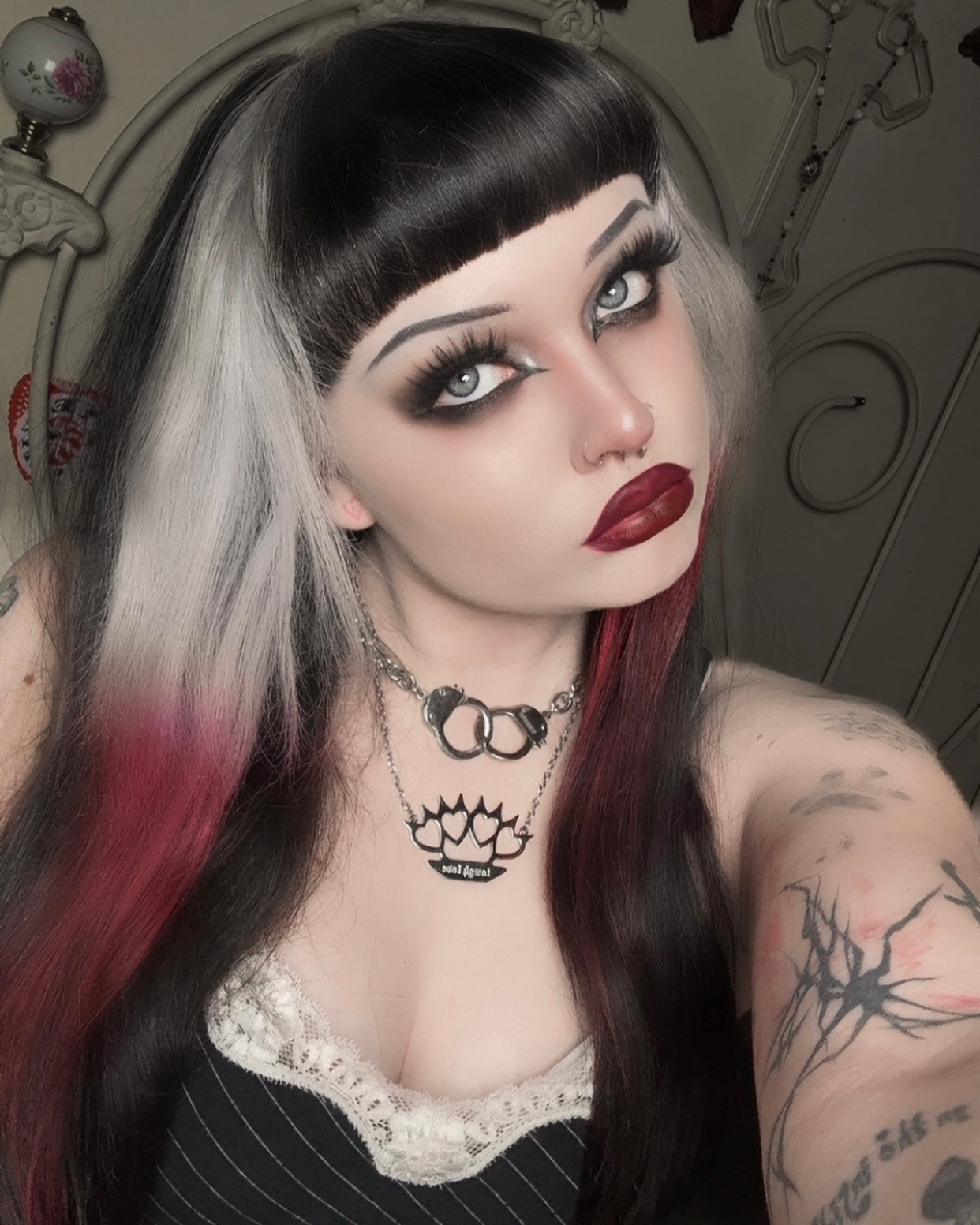 TOUGH LOVE BRASS KNUCKLES NECKLACE