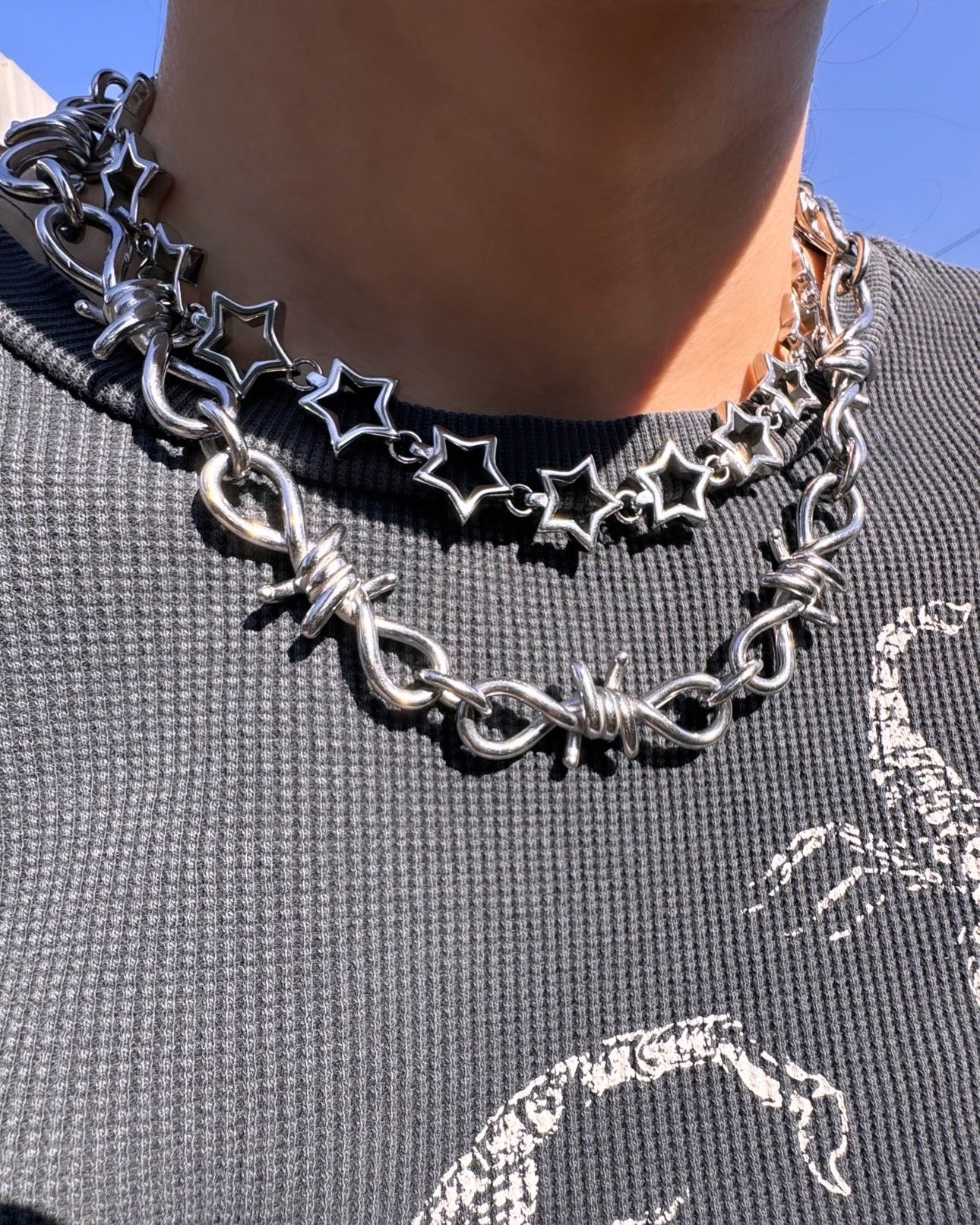 BARBED WIRE NECKLACE
