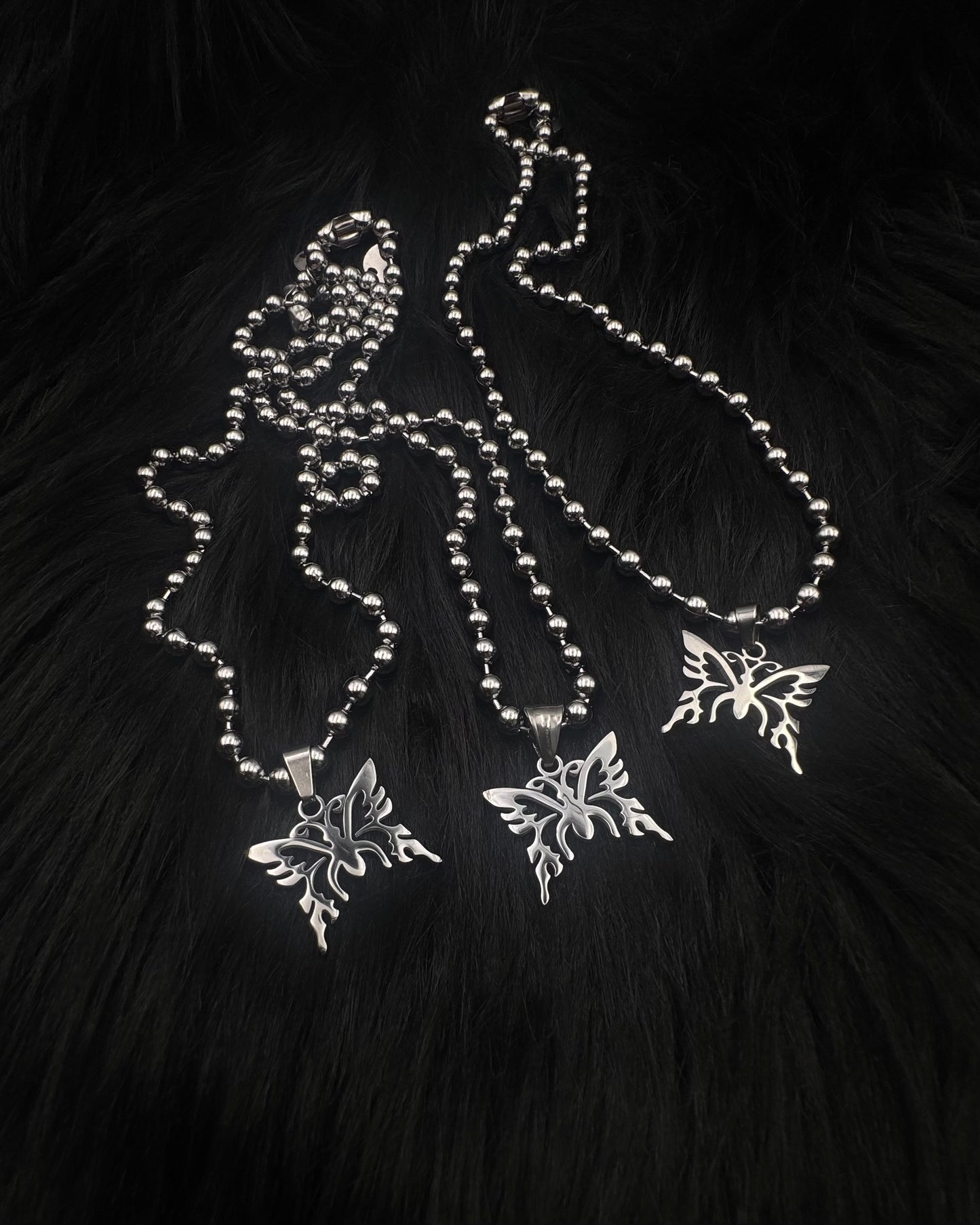 Y2K TRIBAL BUTTERFLY NECKLACE