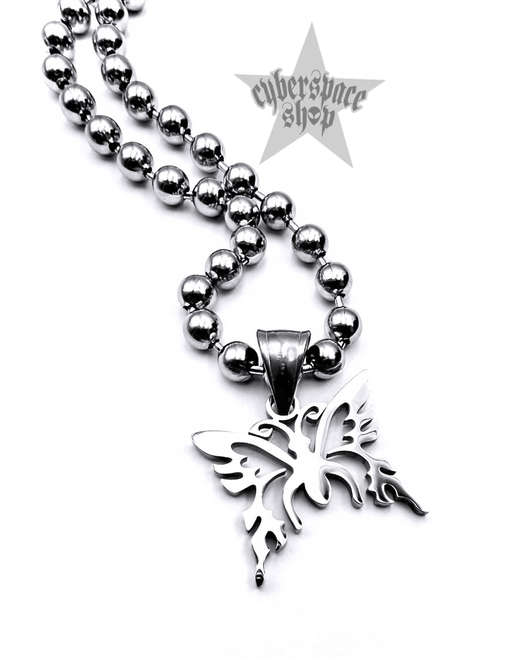 Y2K TRIBAL BUTTERFLY NECKLACE