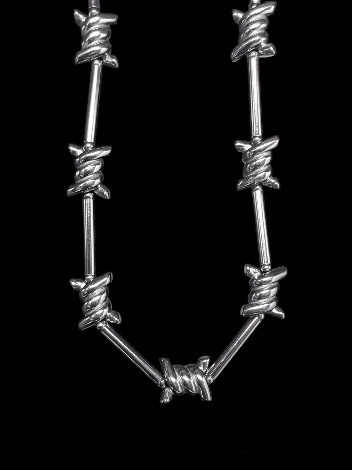 DON’T CROSS ME BARBED WIRE NECKLACE