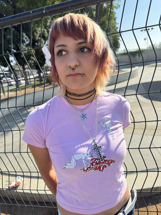 LRG STUD CROSS NECKLACE