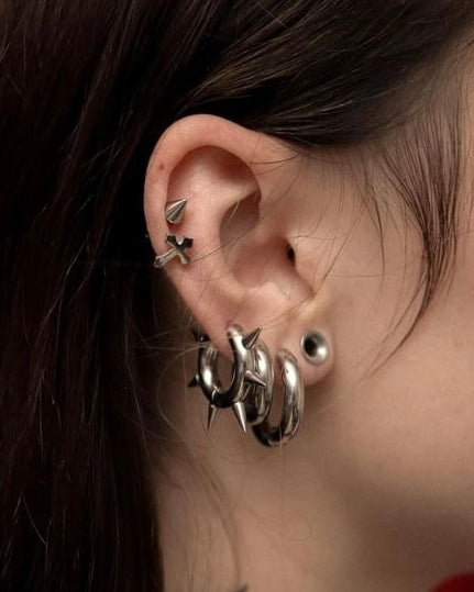CROSS STUD EARRINGS
