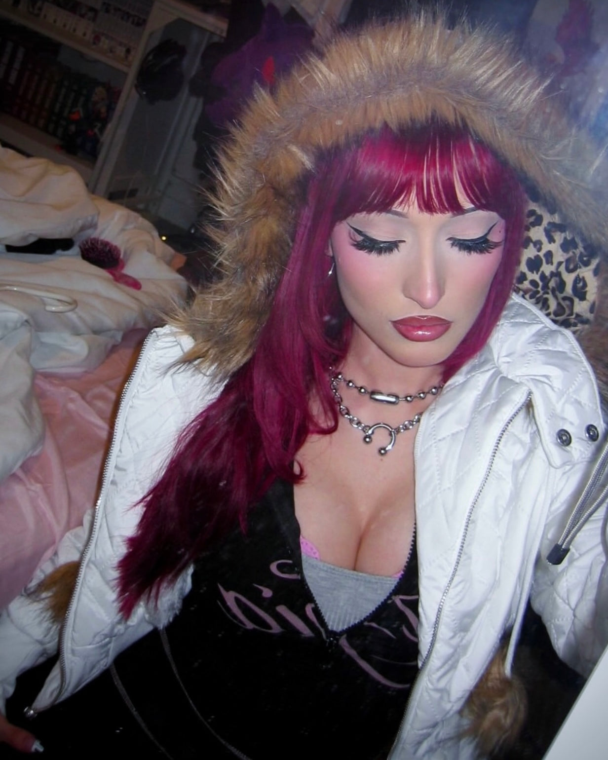 BALL SEPTUM HORSESHOE NECKLACE