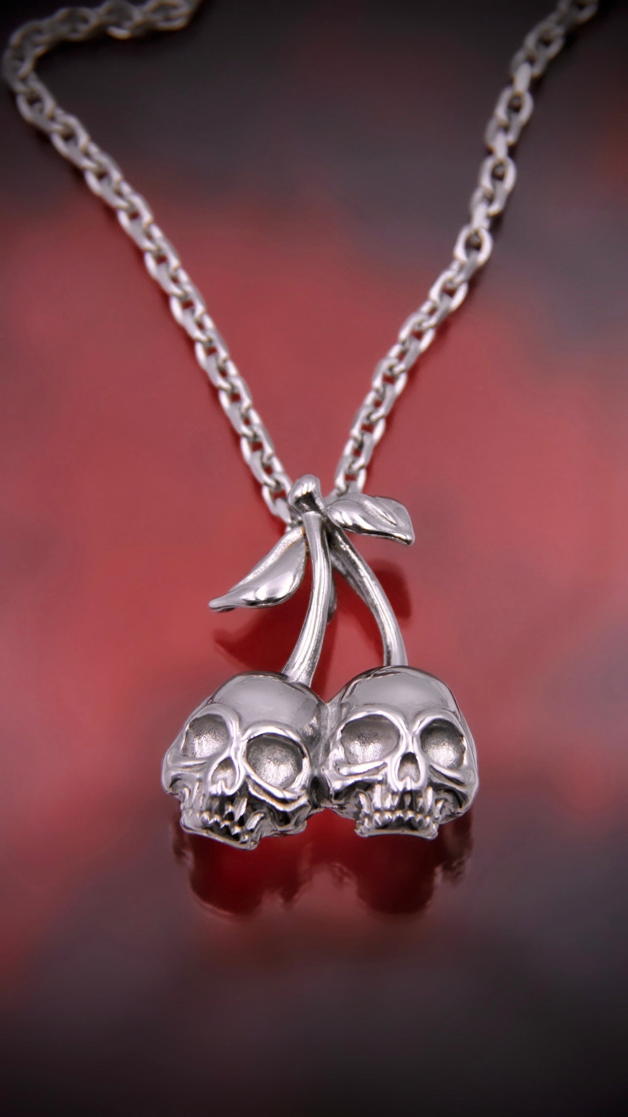 CHERRY SKULLS NECKLACE