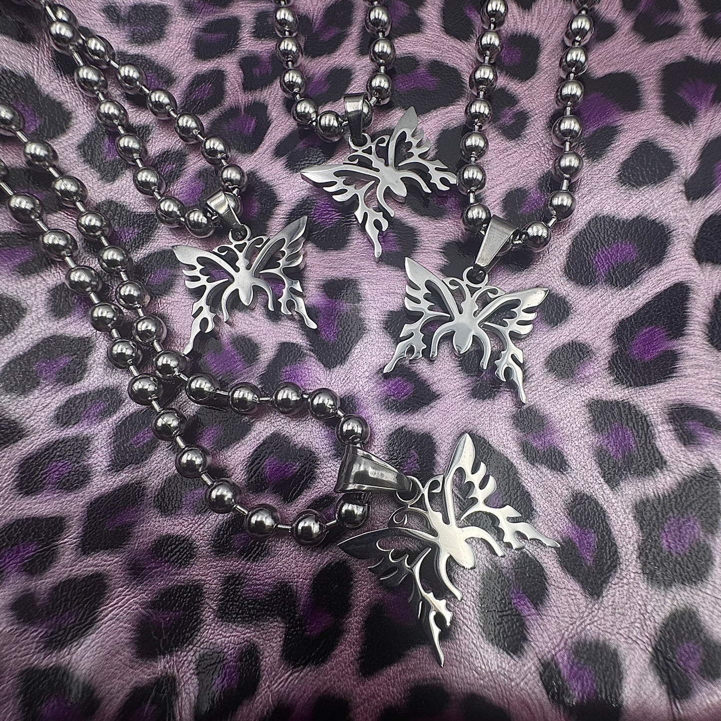 Y2K TRIBAL BUTTERFLY NECKLACE