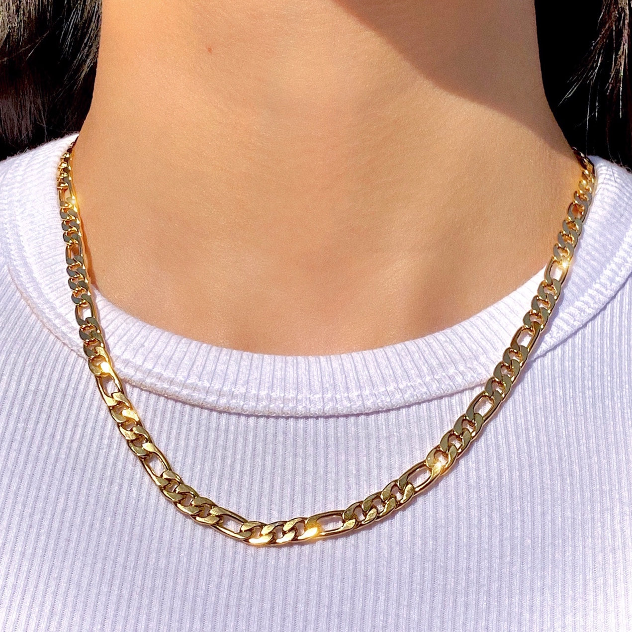 GOLD FIGARO NECKLACE