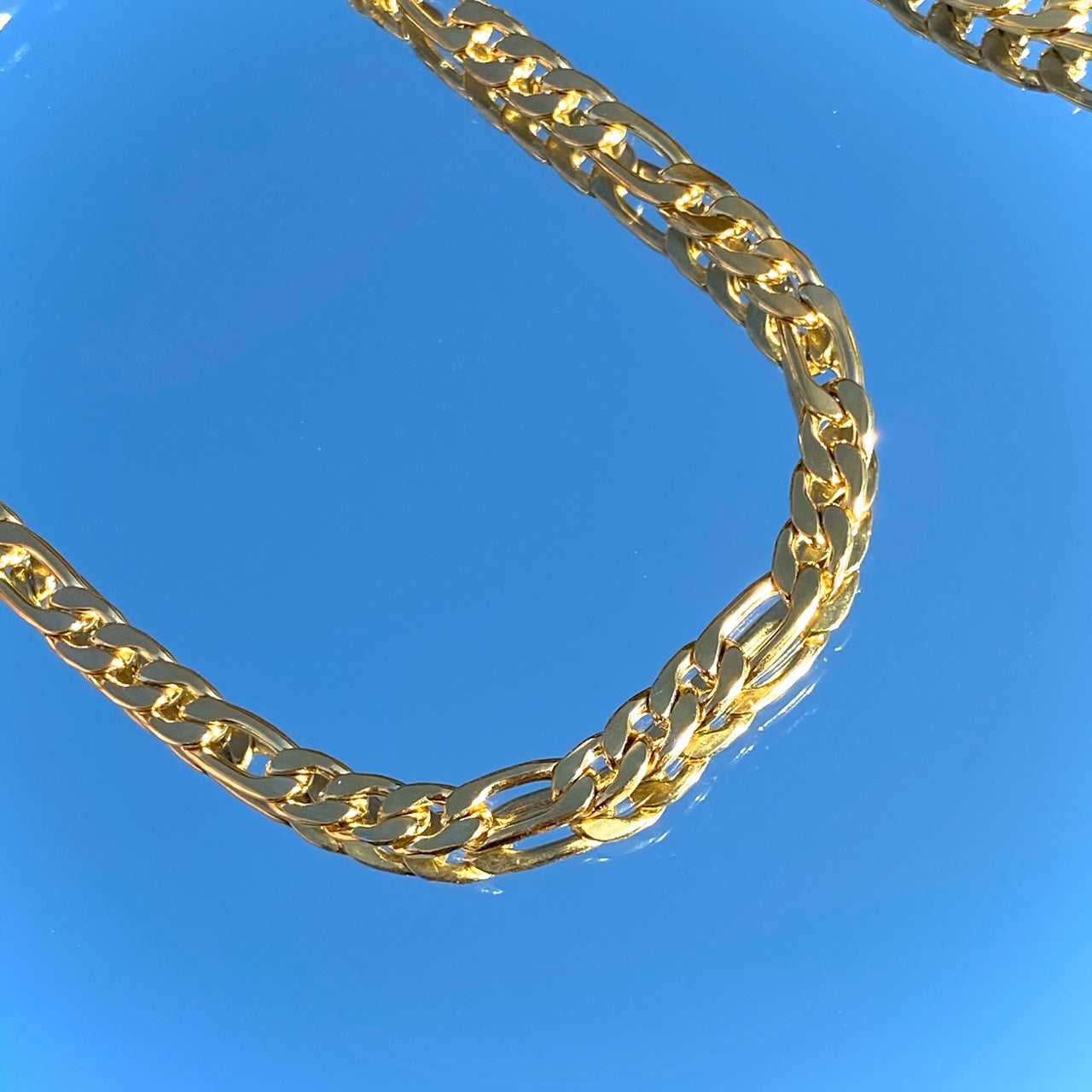 GOLD FIGARO NECKLACE