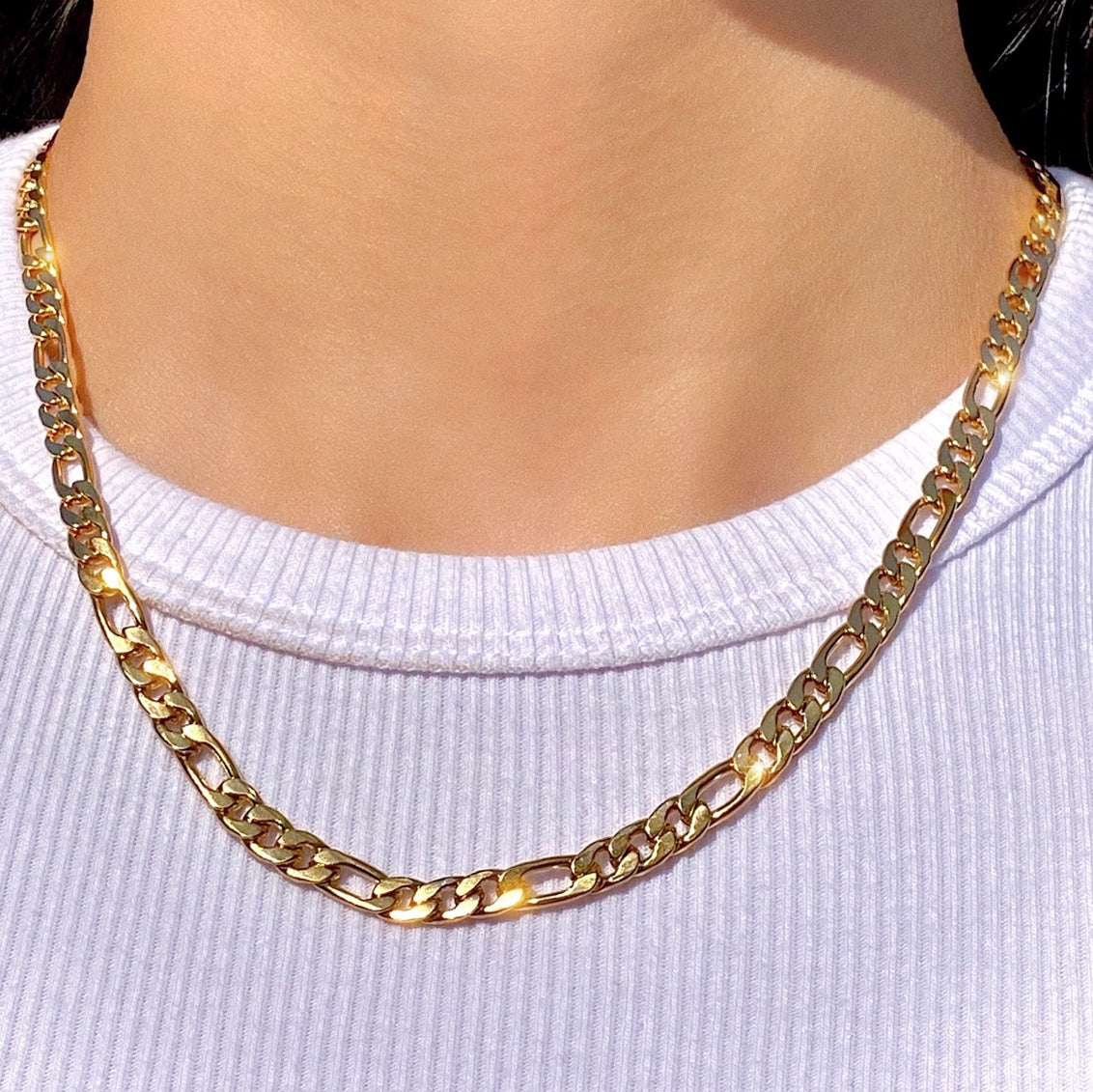 GOLD FIGARO NECKLACE