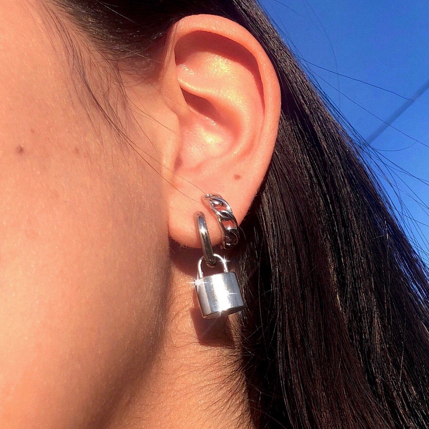 LOCK EARRINGS