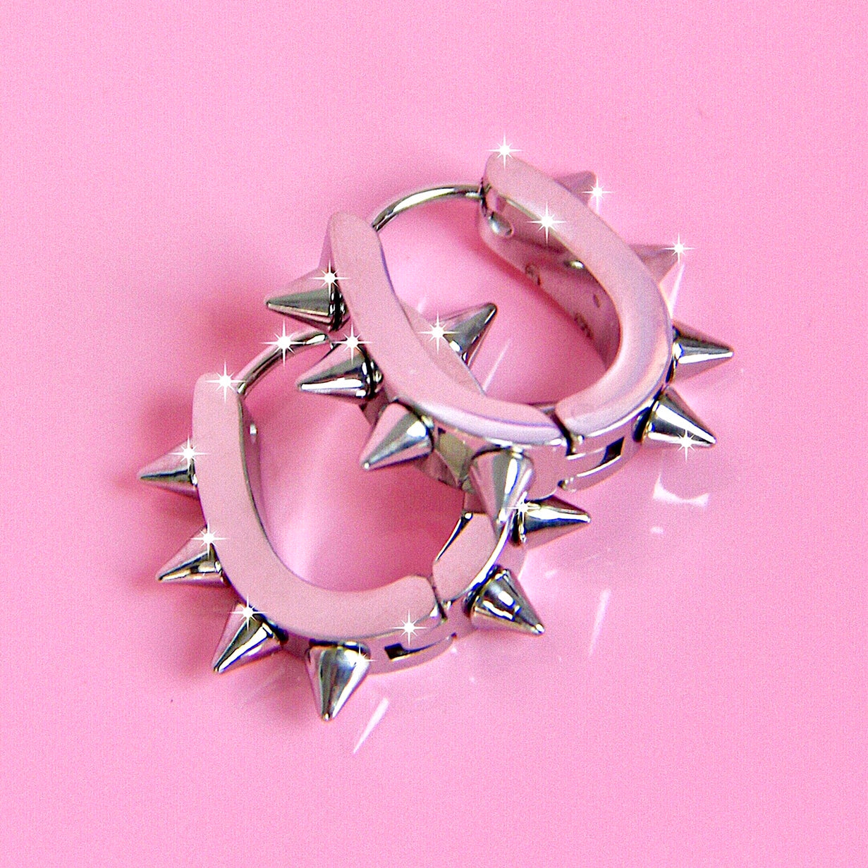 SPIKE HOOP EARRINGS