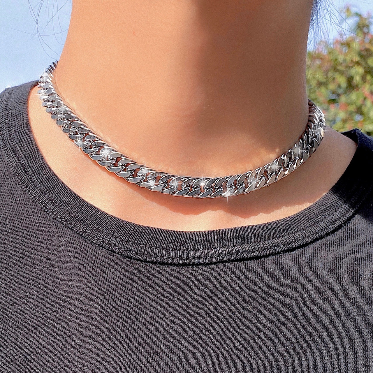 FLAT CUBAN CHOKER