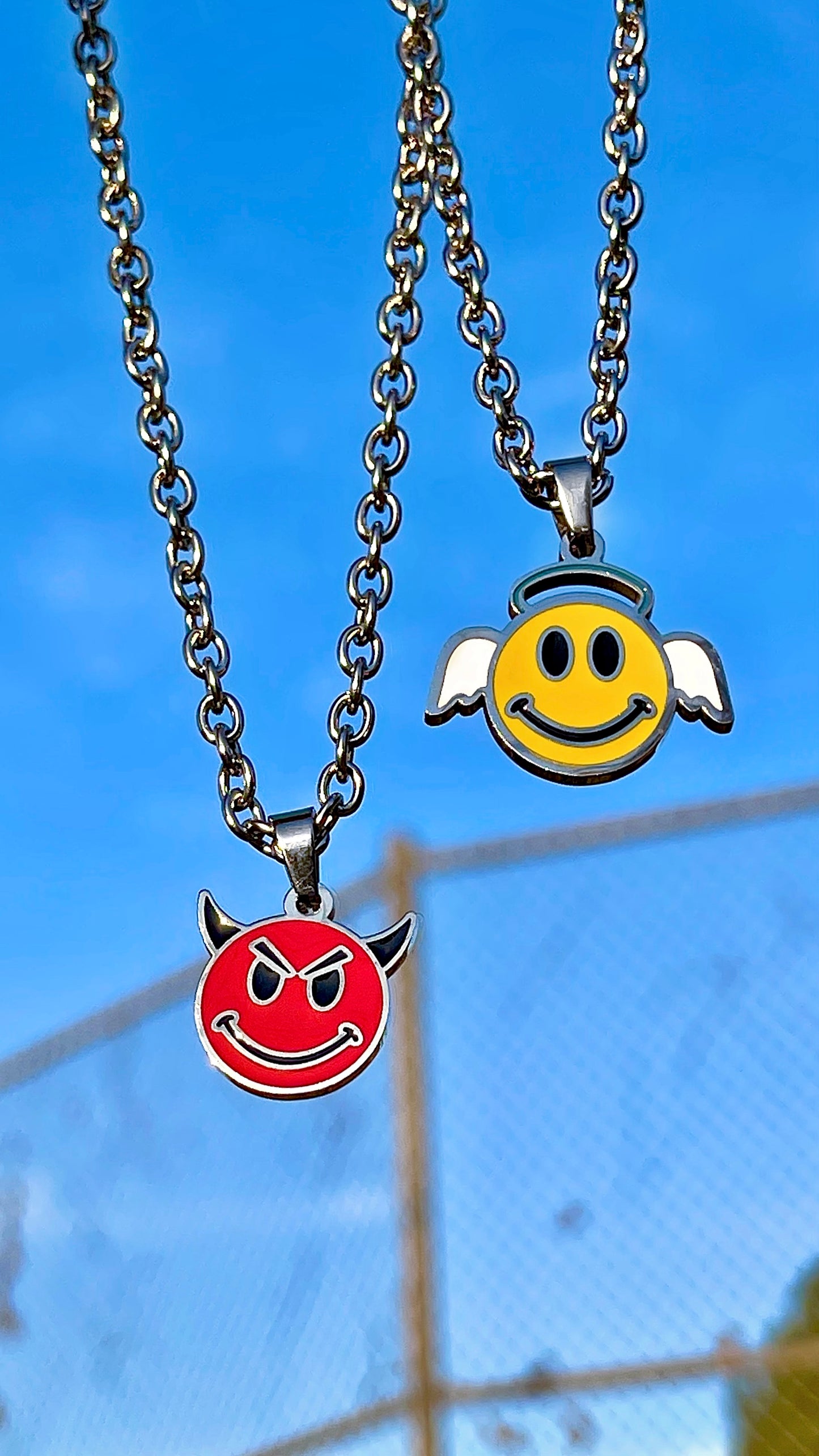 ANGEL DEVIL NECKLACE SET