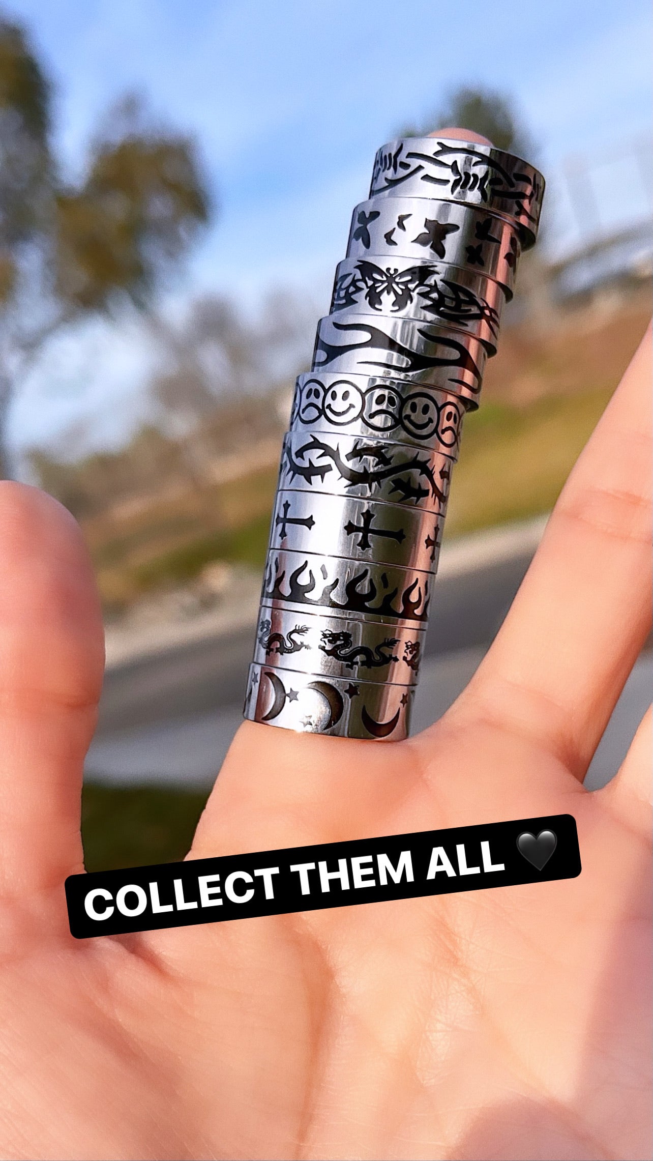Y2K BUTTERFLY RING