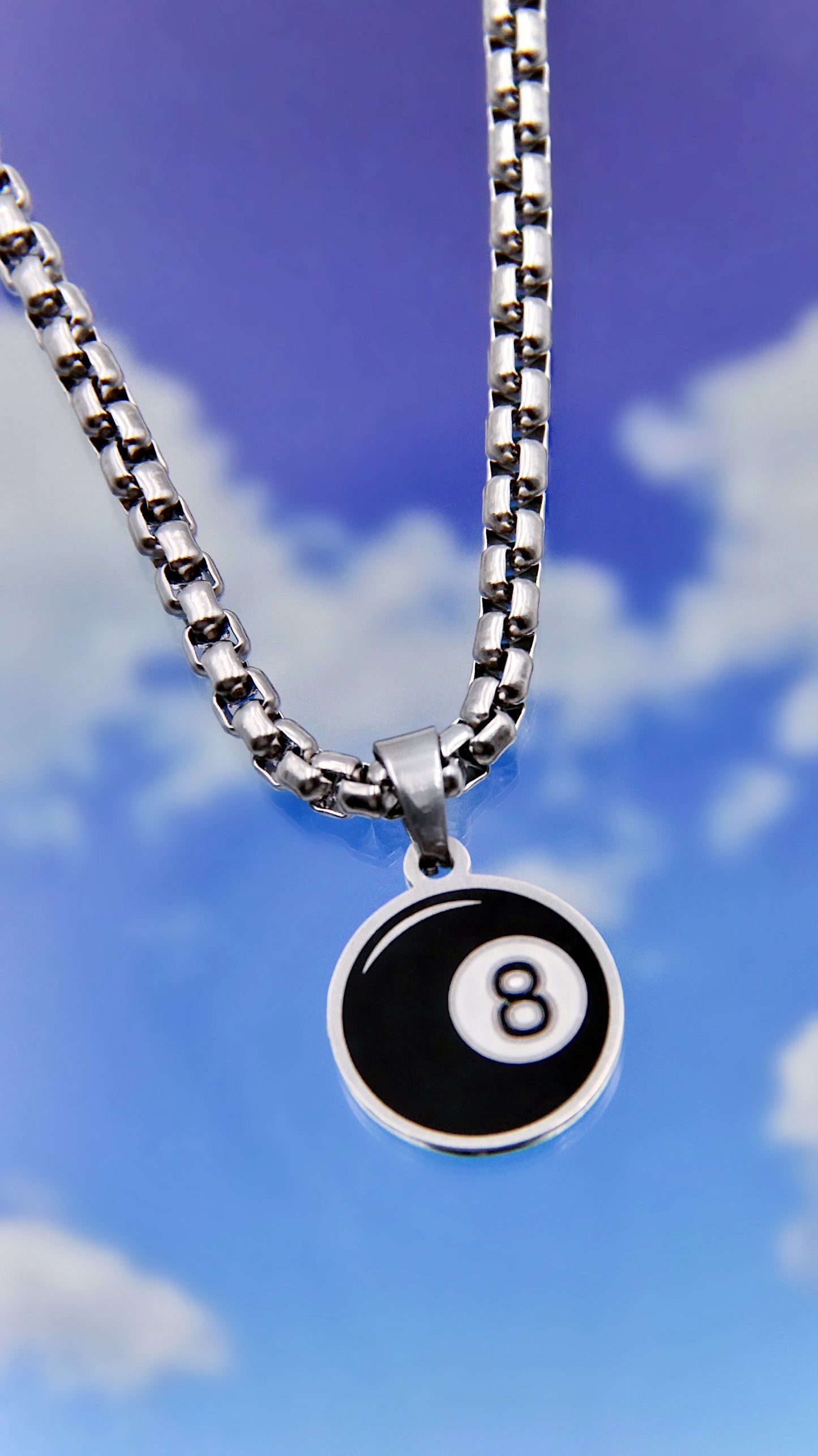 BEHIND THE 8 BALL NECKLACE