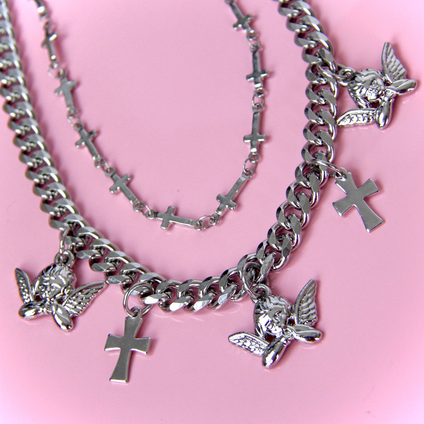 HEAVEN’S ANGEL BABY NECKLACE SET