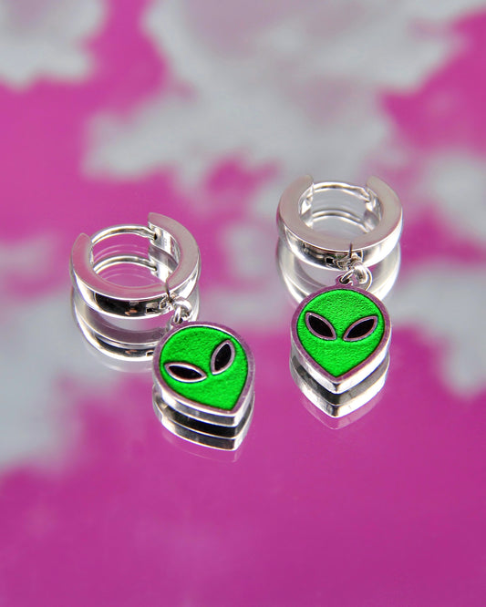 SPACE ALIEN EARRINGS