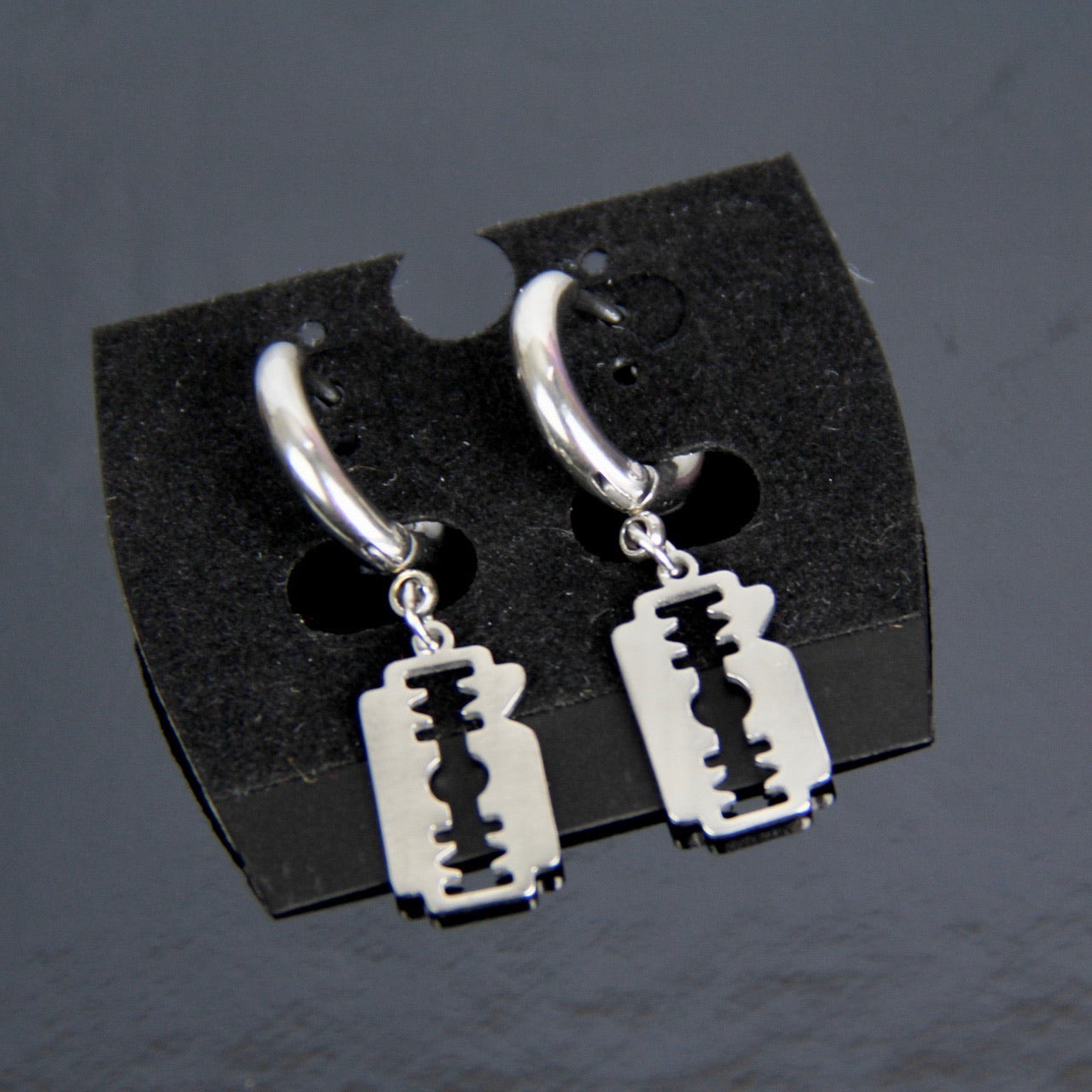 Razor Blade Earrings