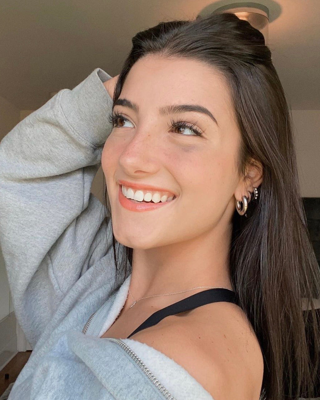 BLINGED OUT HOOP EARRINGS