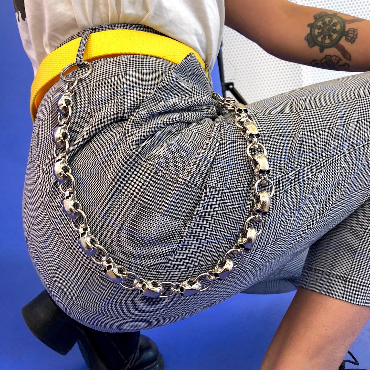 SKULL O-RING PANT CHAIN