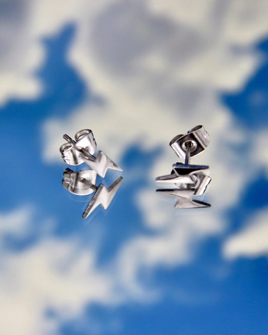 CYBER LIGHTNING STUD EARRINGS