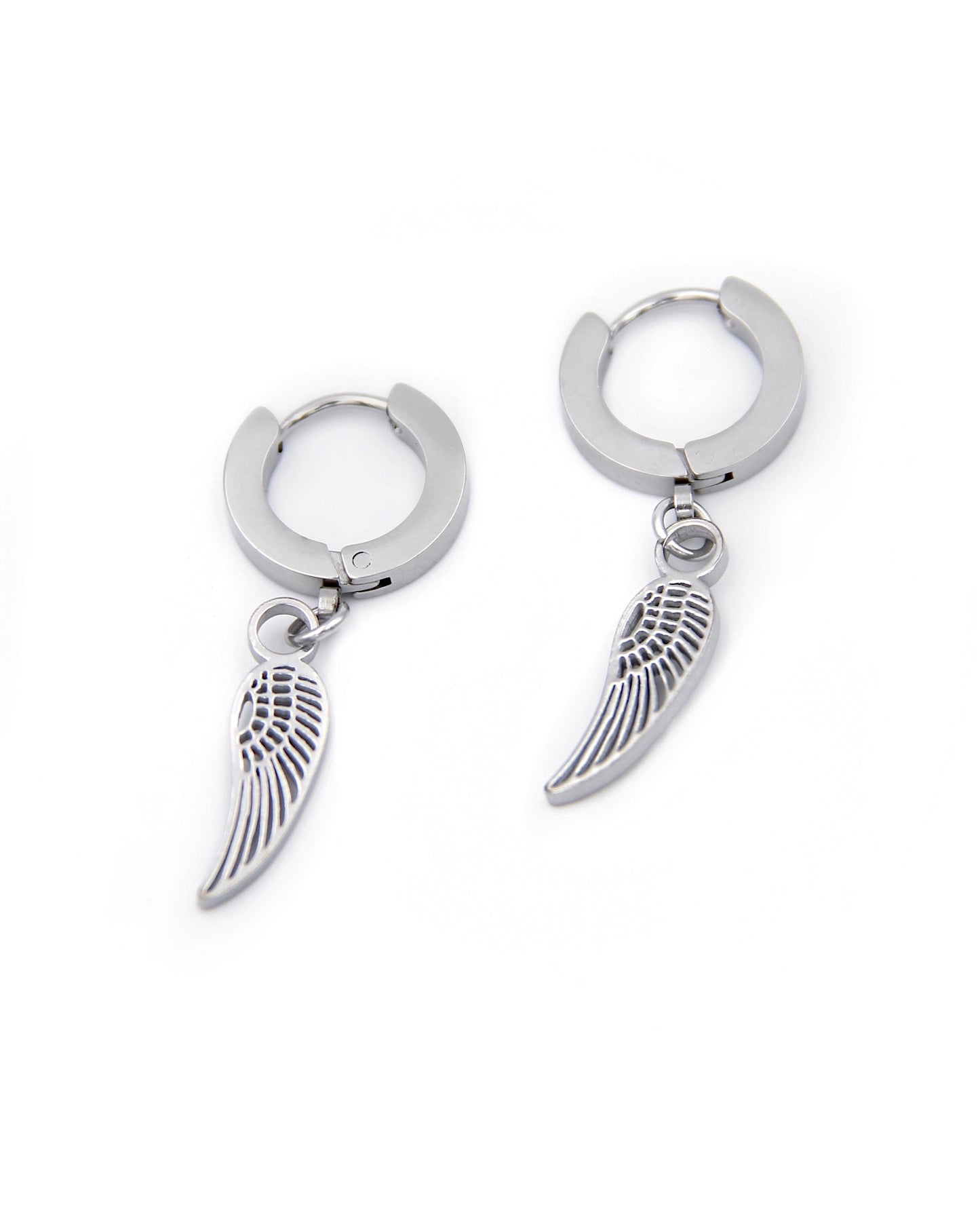 ANGELIC WING HOOP EARRINGS