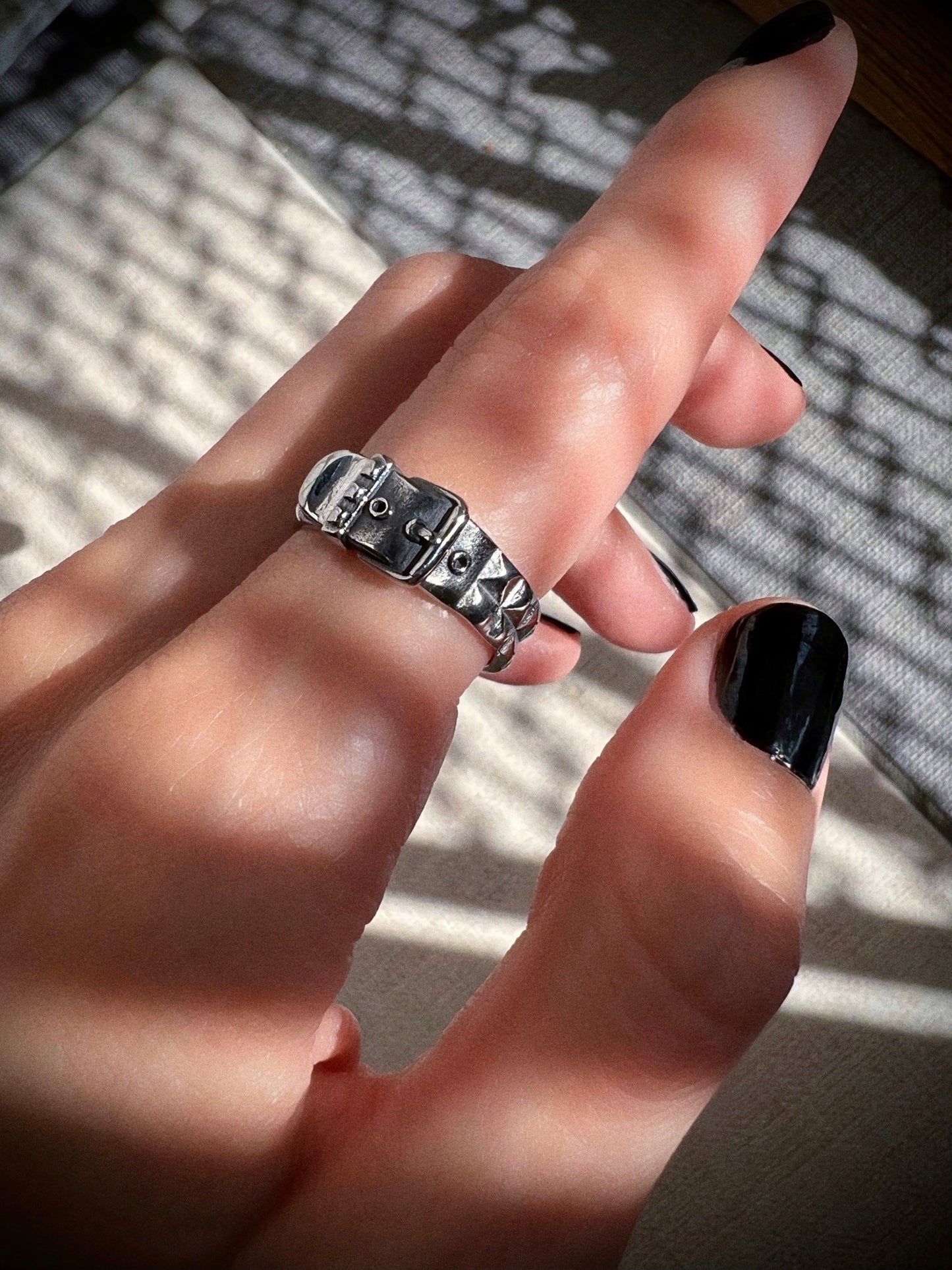 STUDDED BELT RING