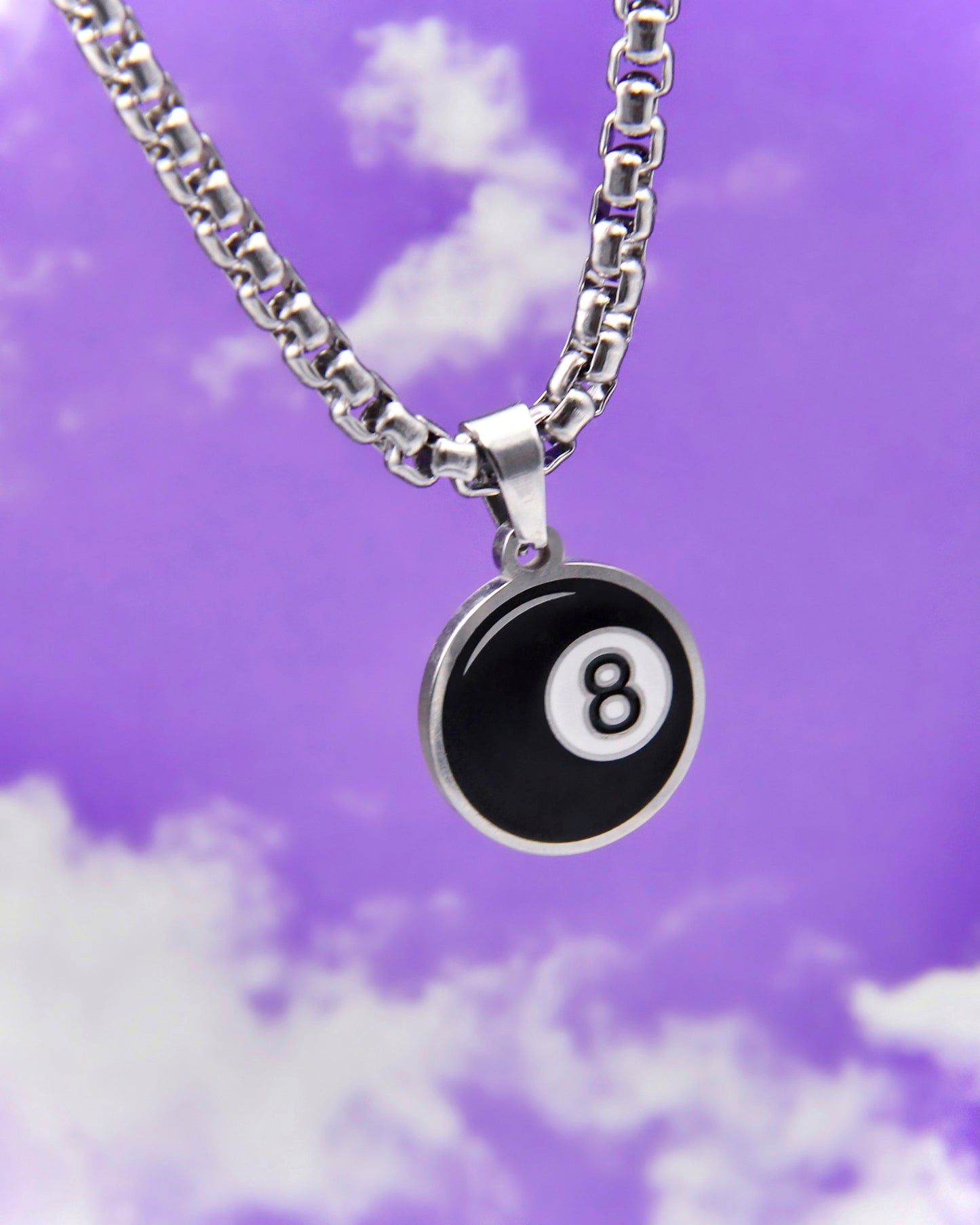 BEHIND THE 8 BALL NECKLACE