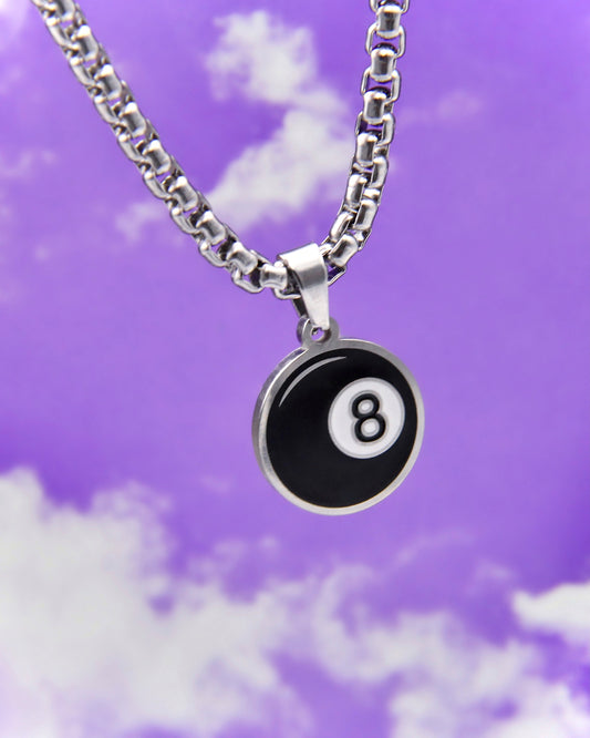 BEHIND THE 8 BALL NECKLACE