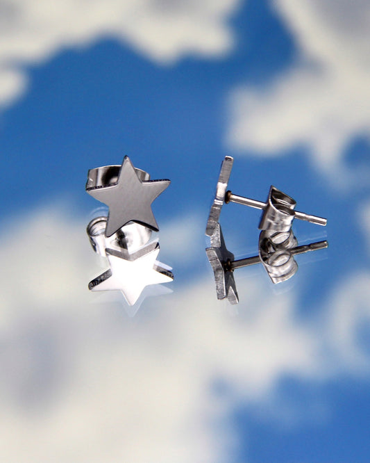 CYBER STAR STUD EARRINGS