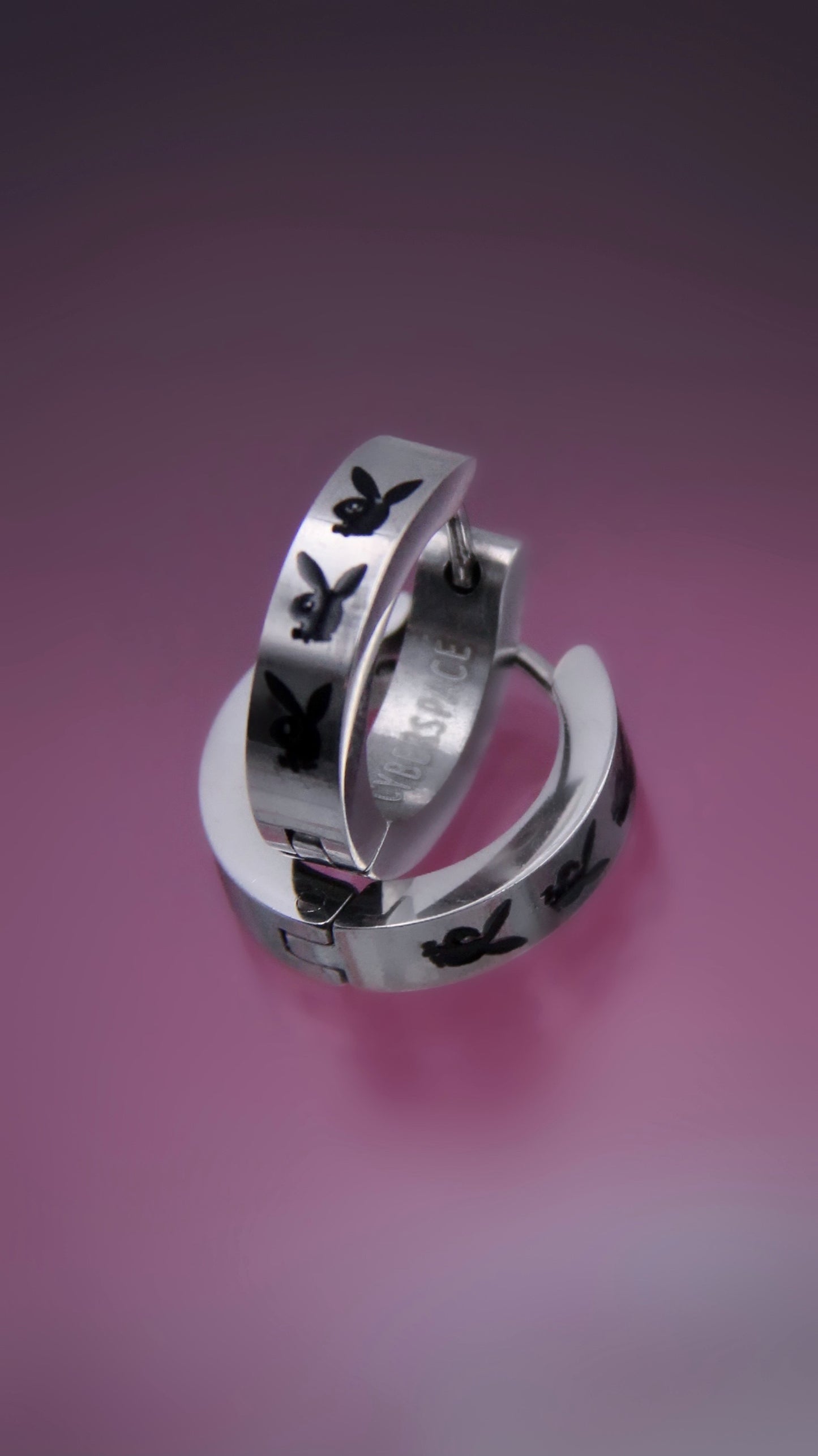 BUNNY HOOP EARRINGS