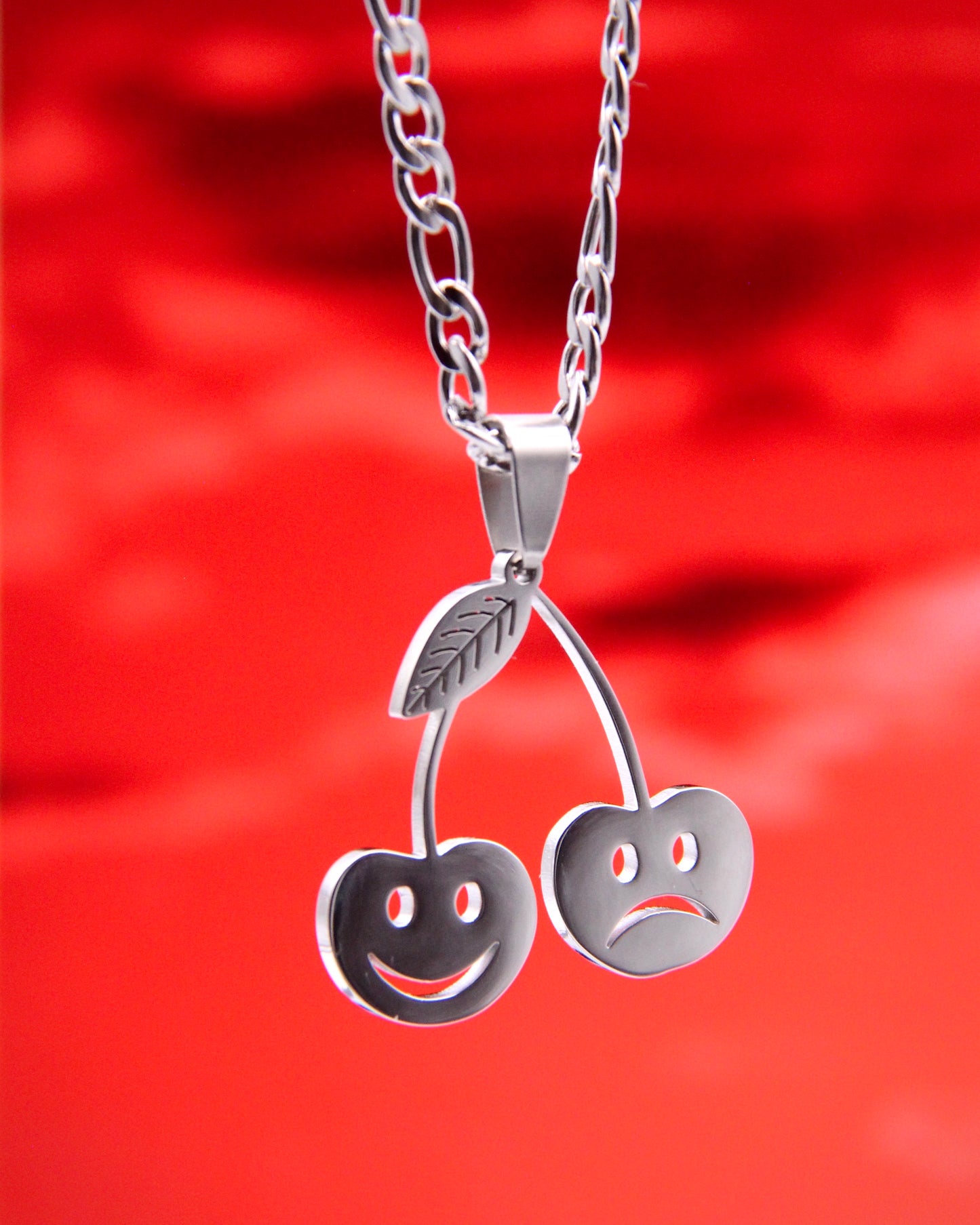 SMILE NOW CRY LATER CHERRY NECKLACE