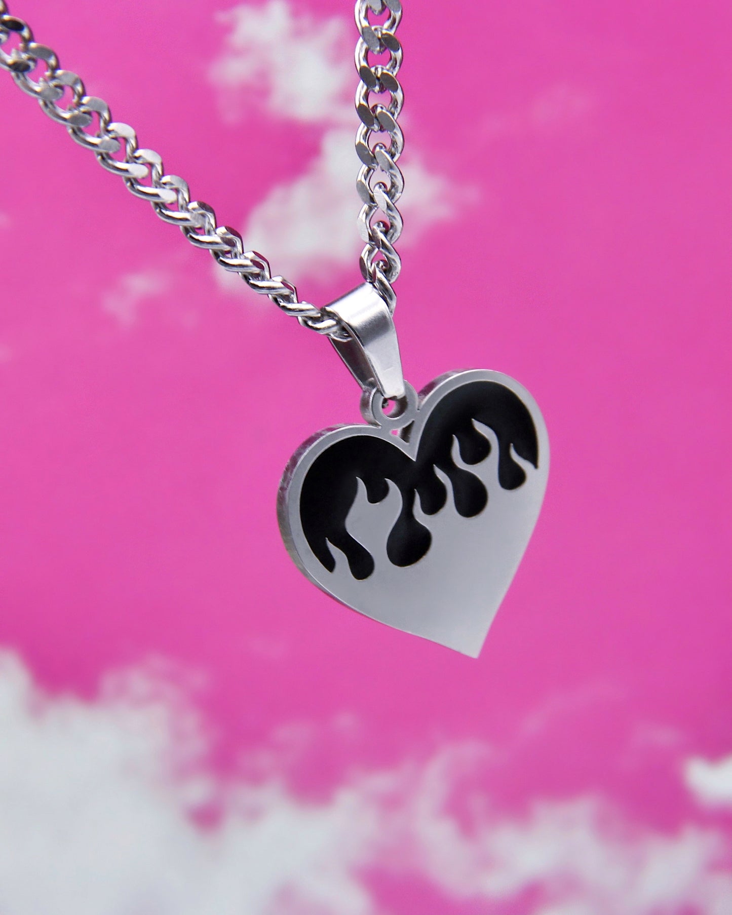 HEART ON FIRE NECKLACE