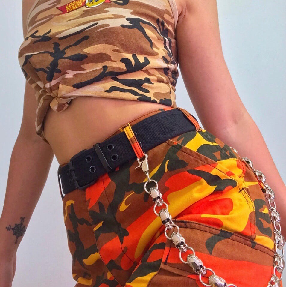 SKULL O-RING PANT CHAIN