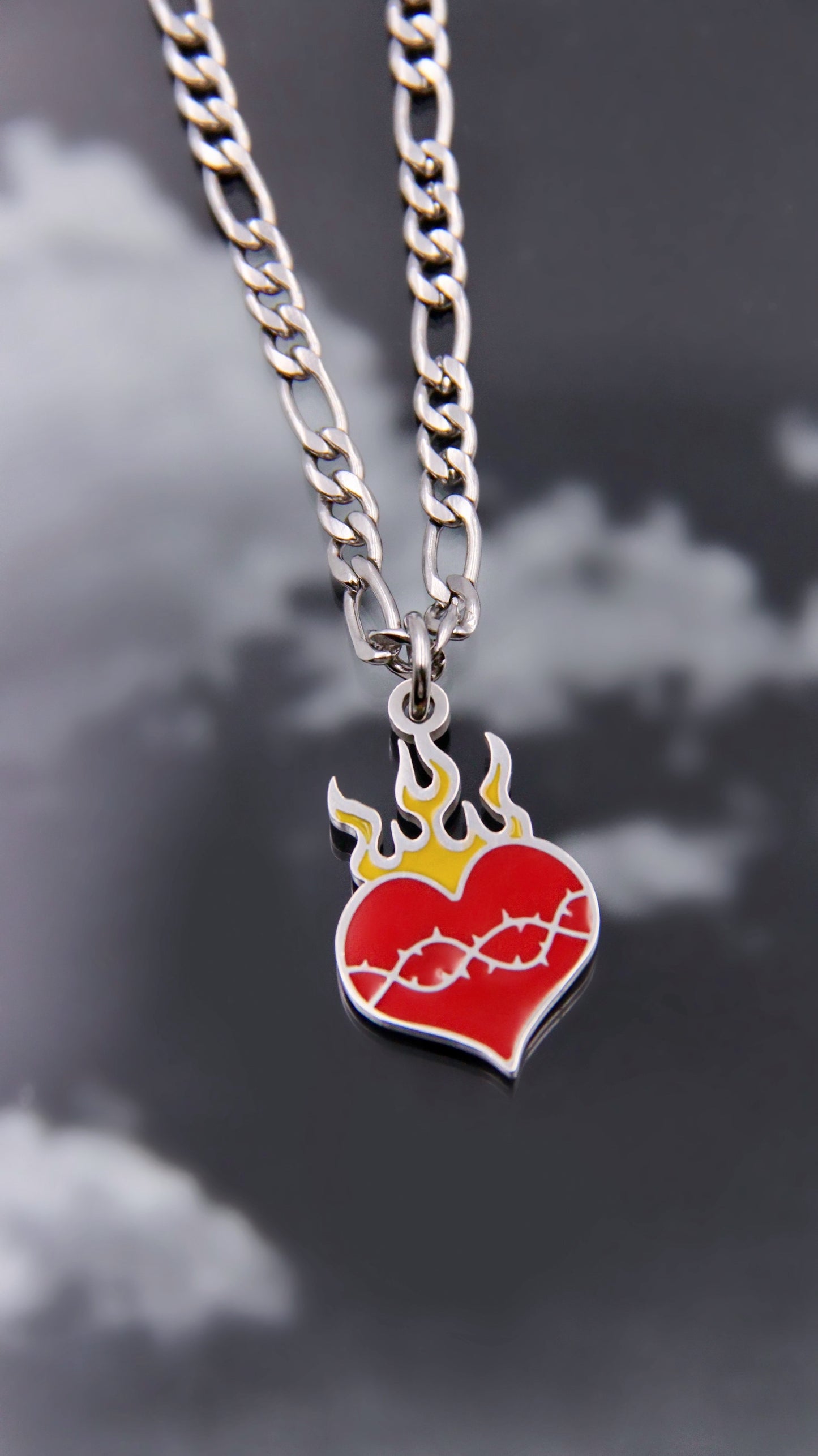 BURNING HEART NECKLACE
