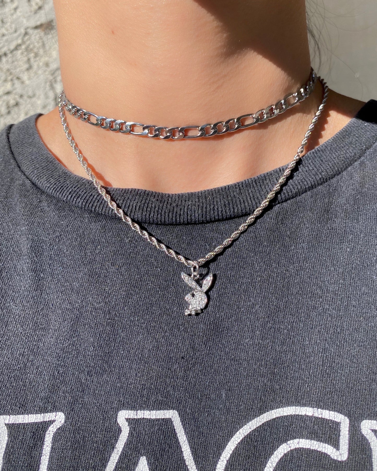 GLITZ PLAYBOY BUNNY NECKLACE