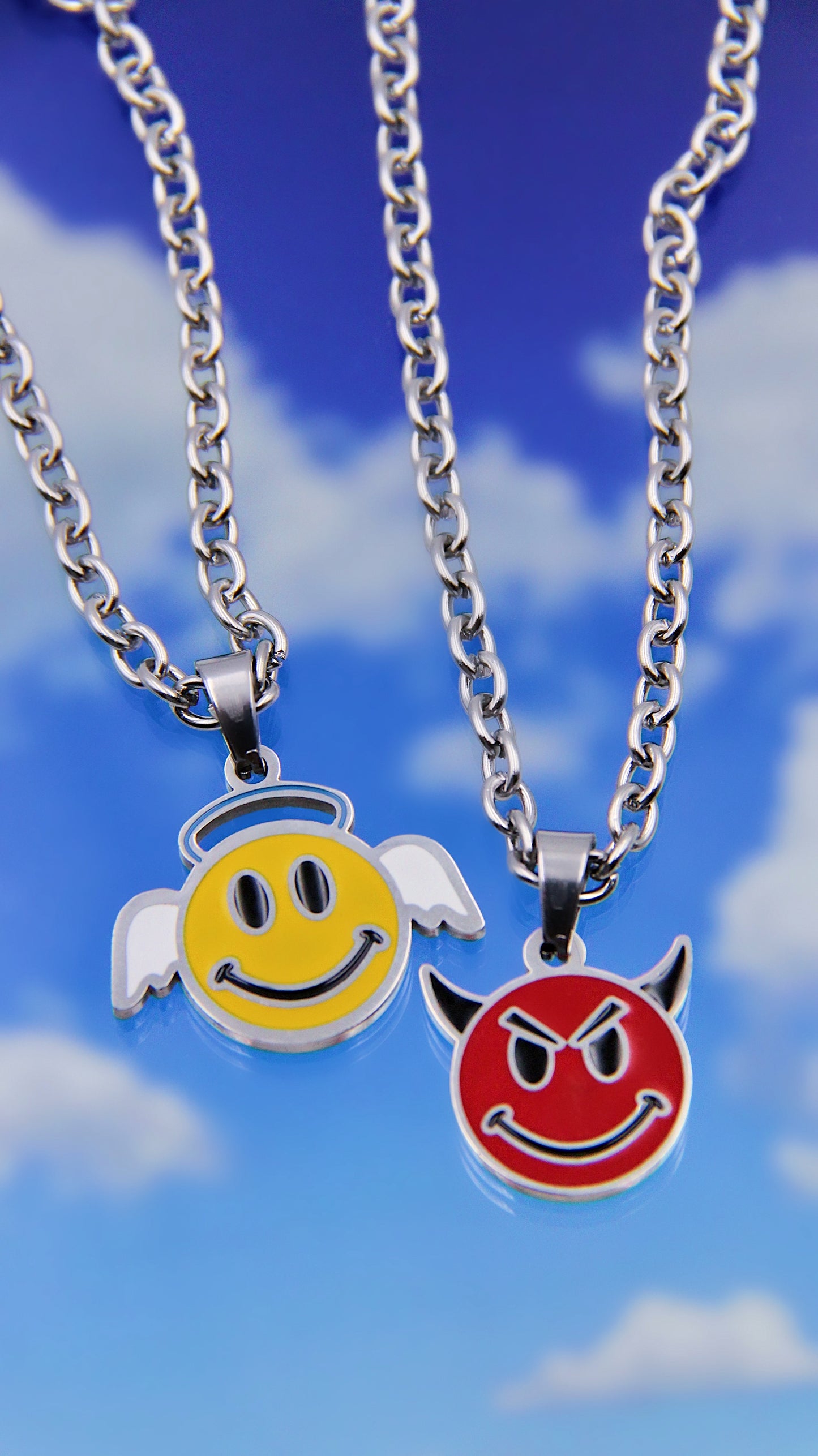ANGEL DEVIL NECKLACE SET