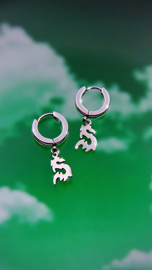 Y2K DRAGON EARRINGS