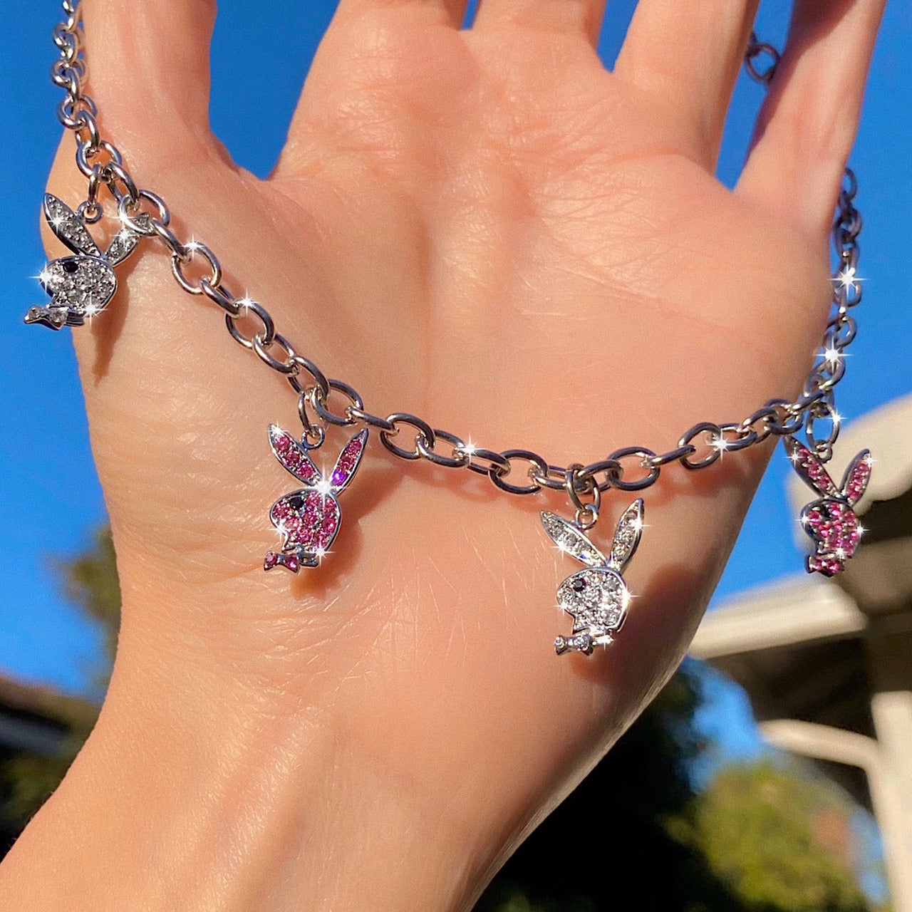 PLAYBOY BUNNY BLING NECKLACE