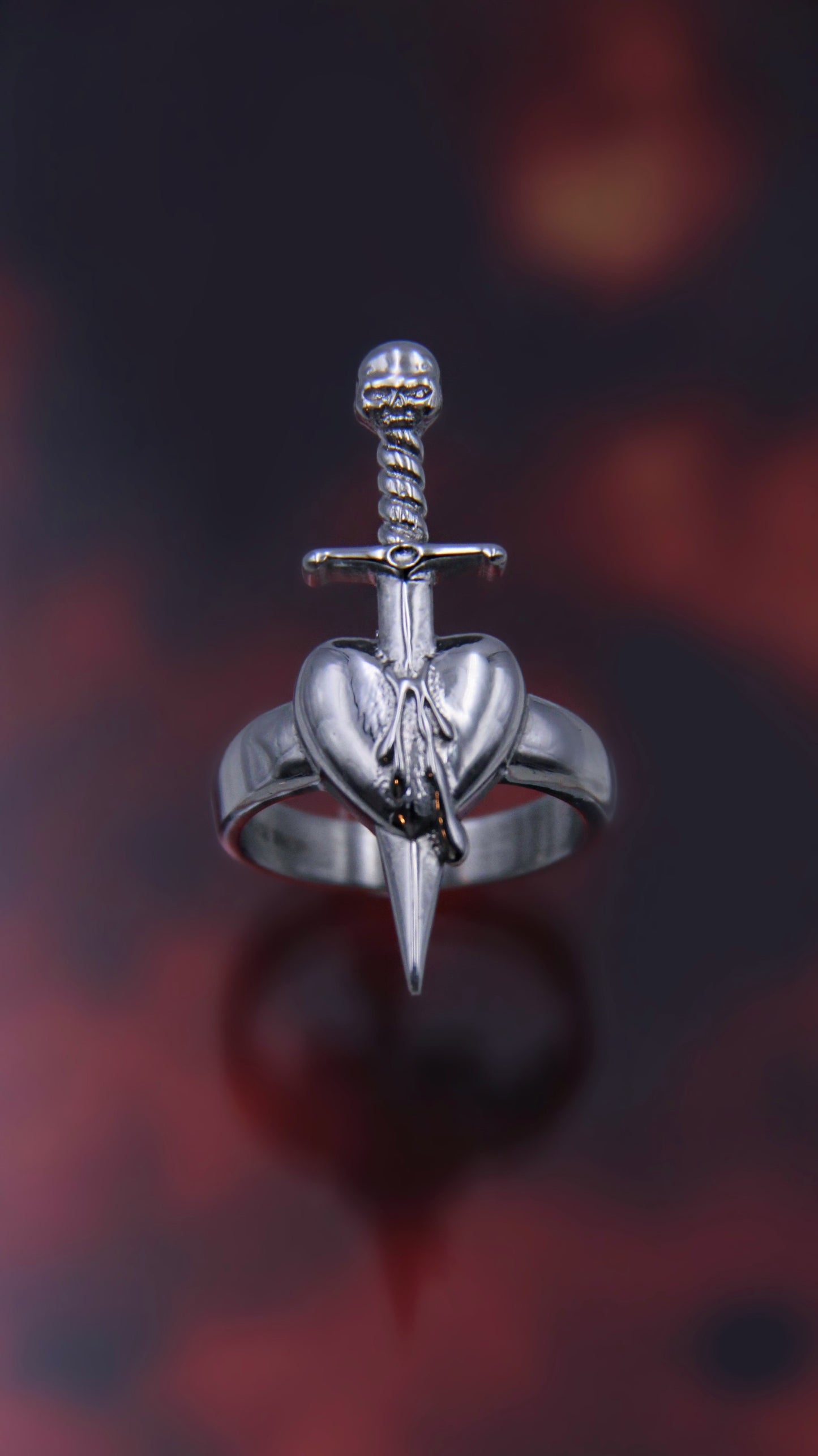 PIERCED HEART RING