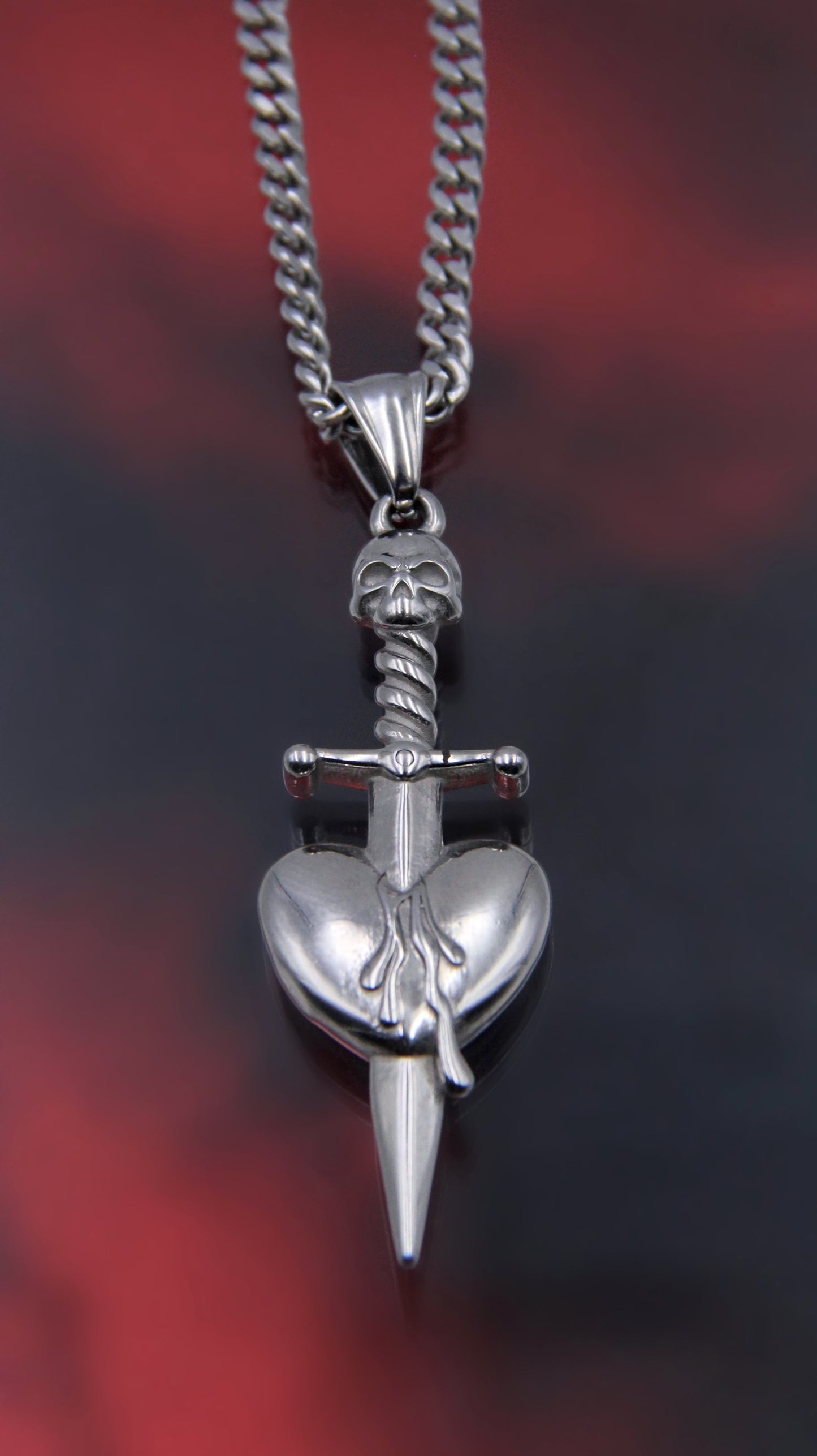 PIERCED HEART NECKLACE