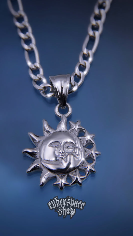 SUN MOON KISS NECKLACE