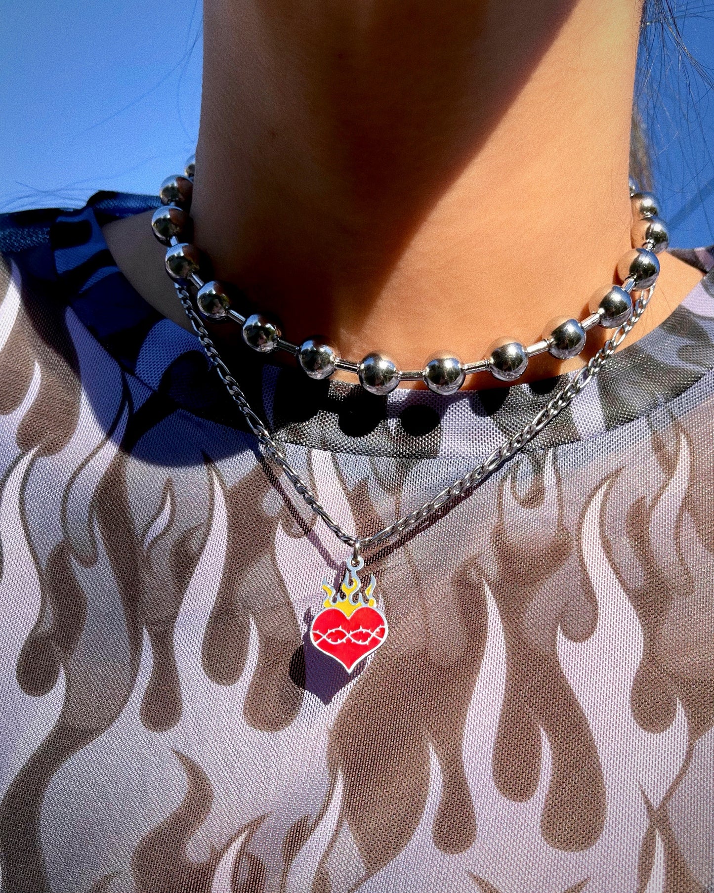 BURNING HEART NECKLACE