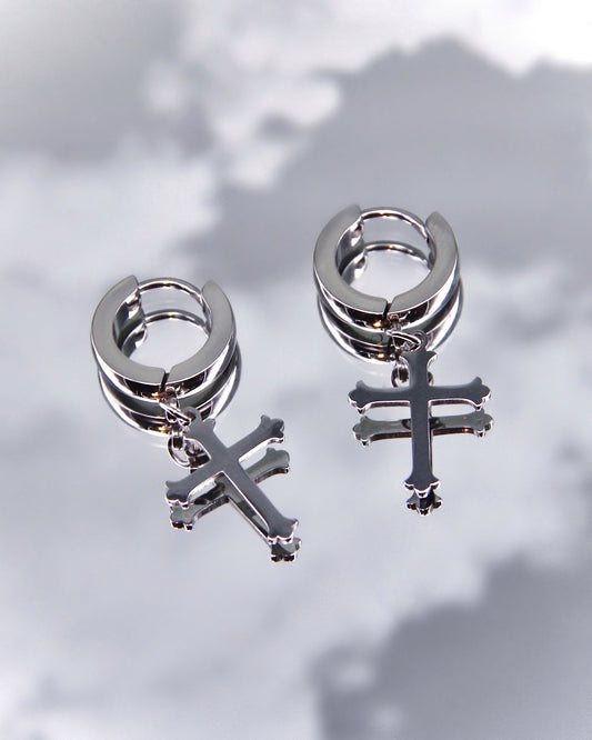 SINNER CROSS EARRINGS