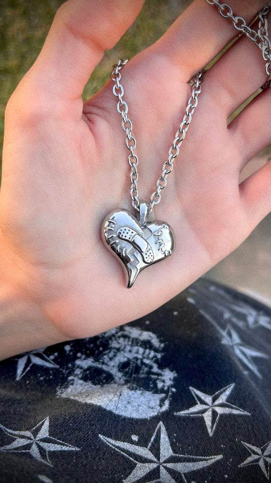 BANDAGED HEART NECKLACE