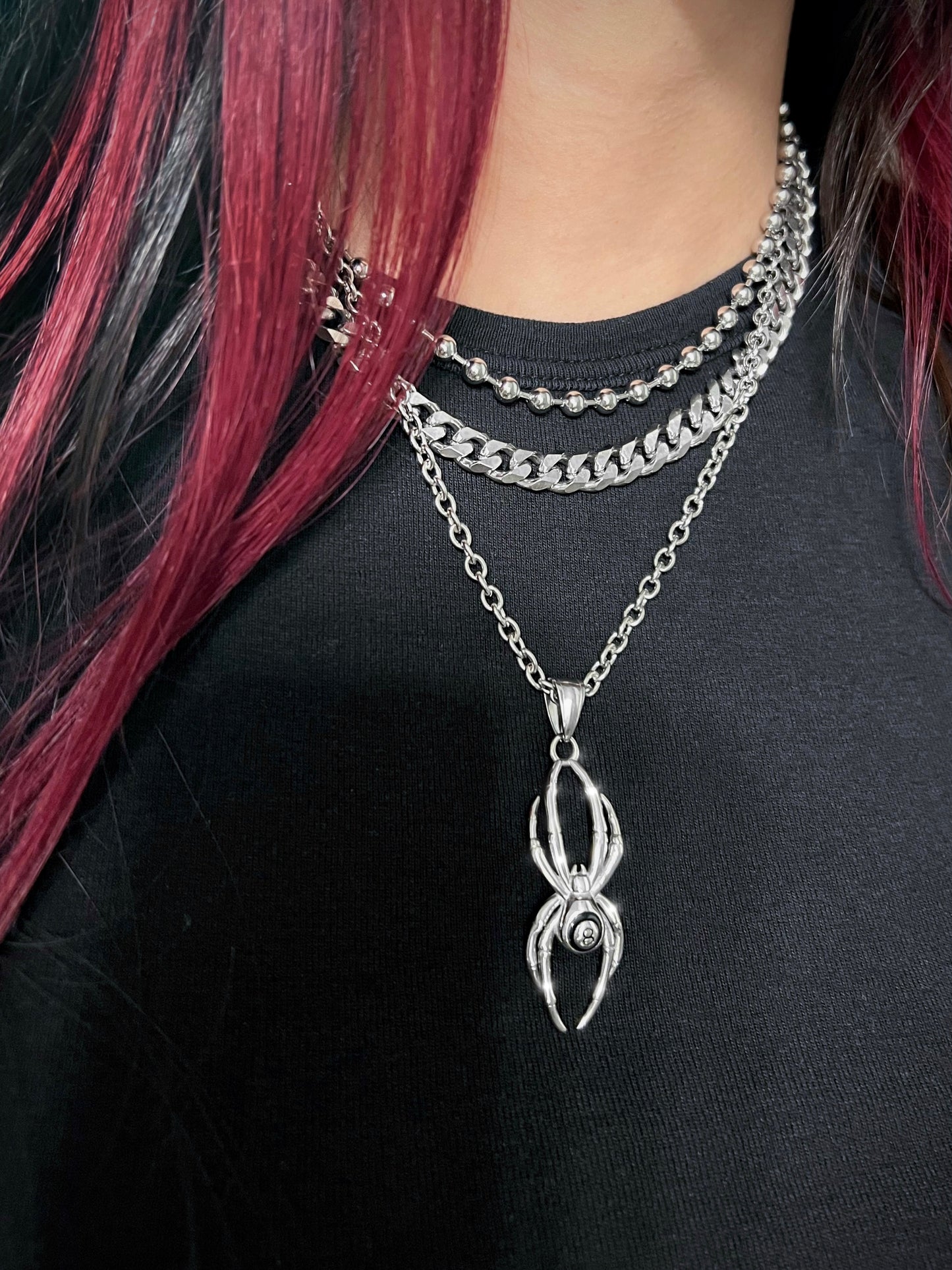 WICKED 8 SPIDER NECKLACE