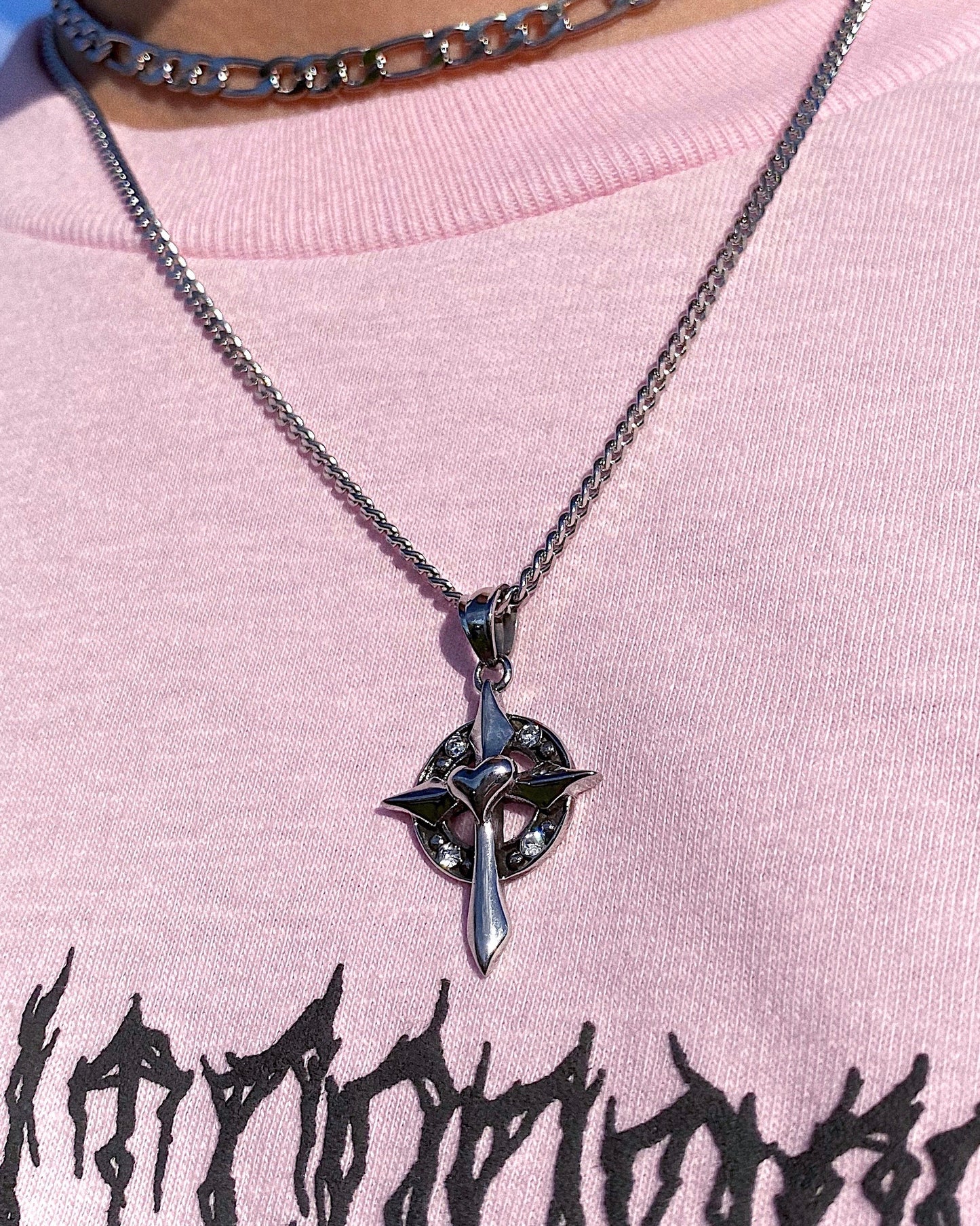 CROSS OF LOVE NECKLACE