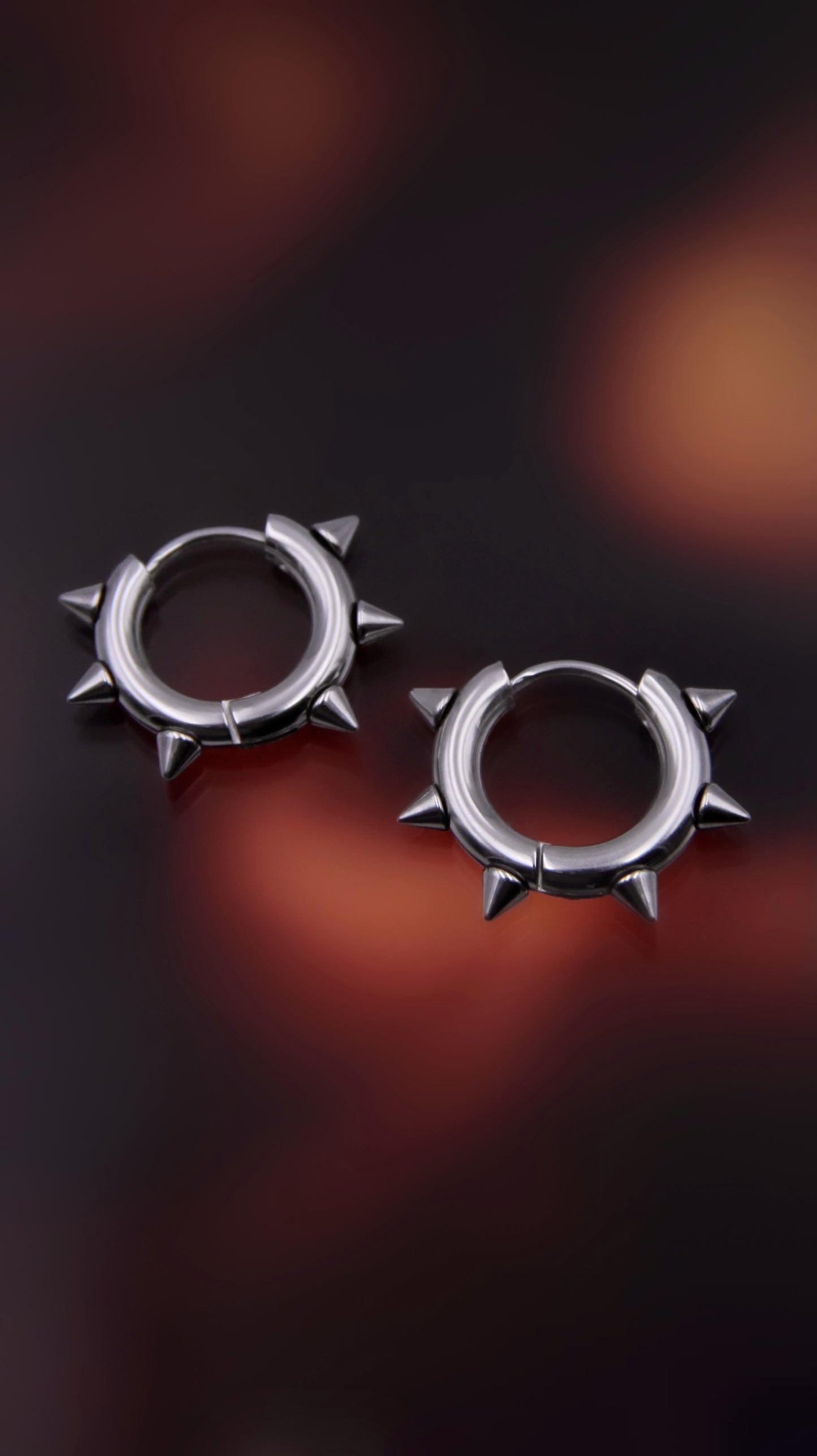 SPIKE HOOP EARRINGS