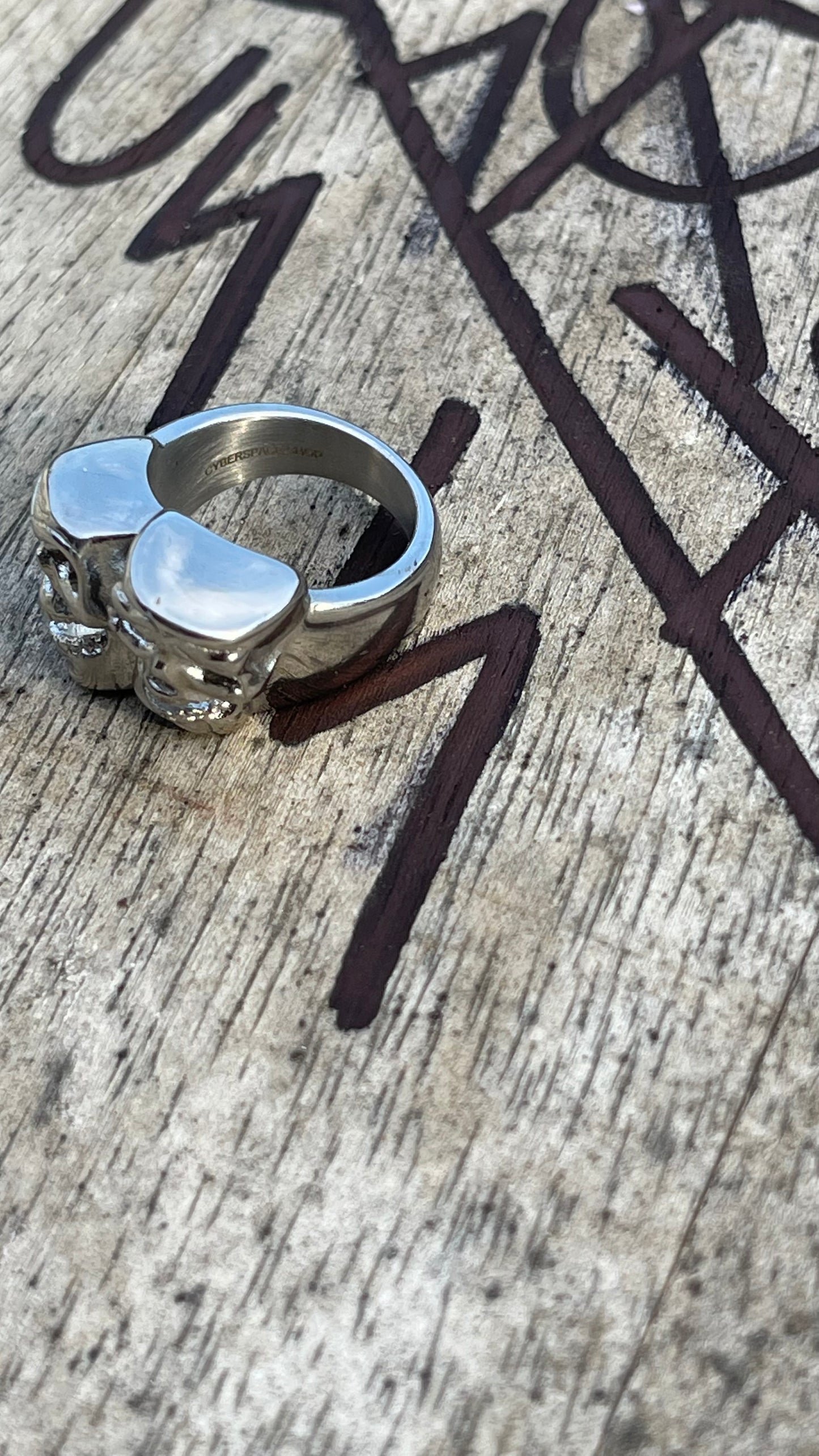 SKULL LAUGH NOW CRY LATER RING